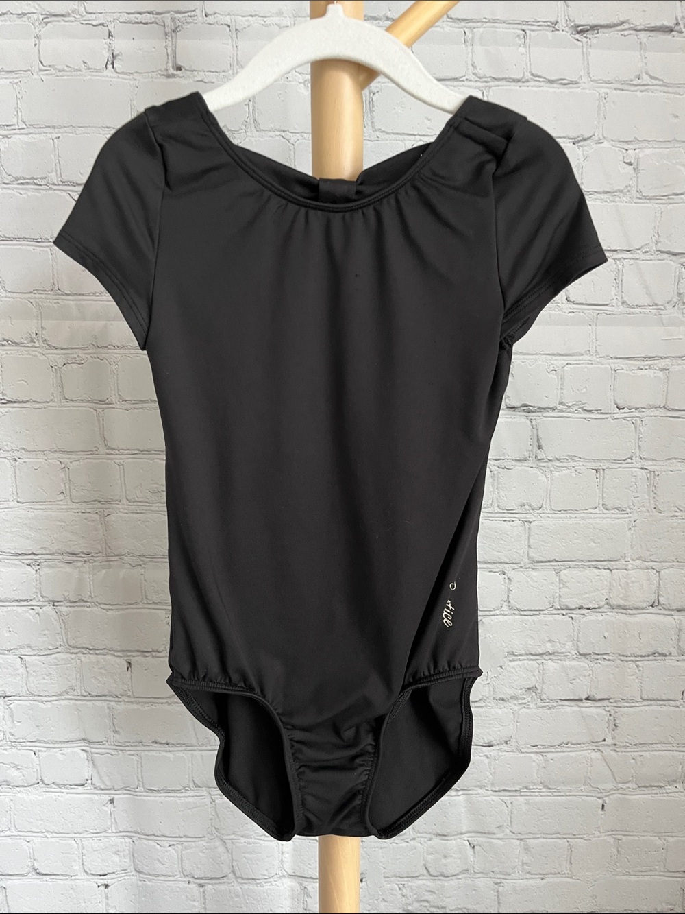 ⭐️⭐️ PICK 5 / $20 Justice Black Short Sleeve Leotard XS 4/5